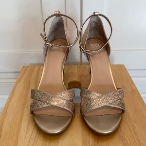 BP from Nordstrom metallic shoe rose gold color